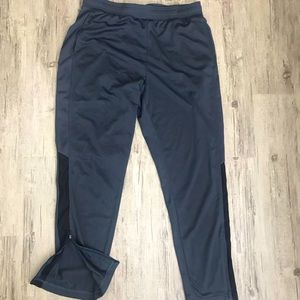 Men’s Gray DriPower Joggers w/ Leg Zippers